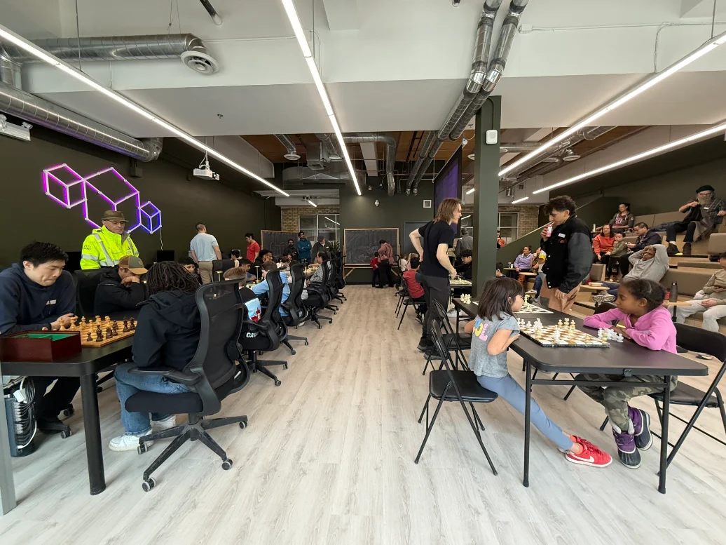 A busy day at the Vector Space Chess Club